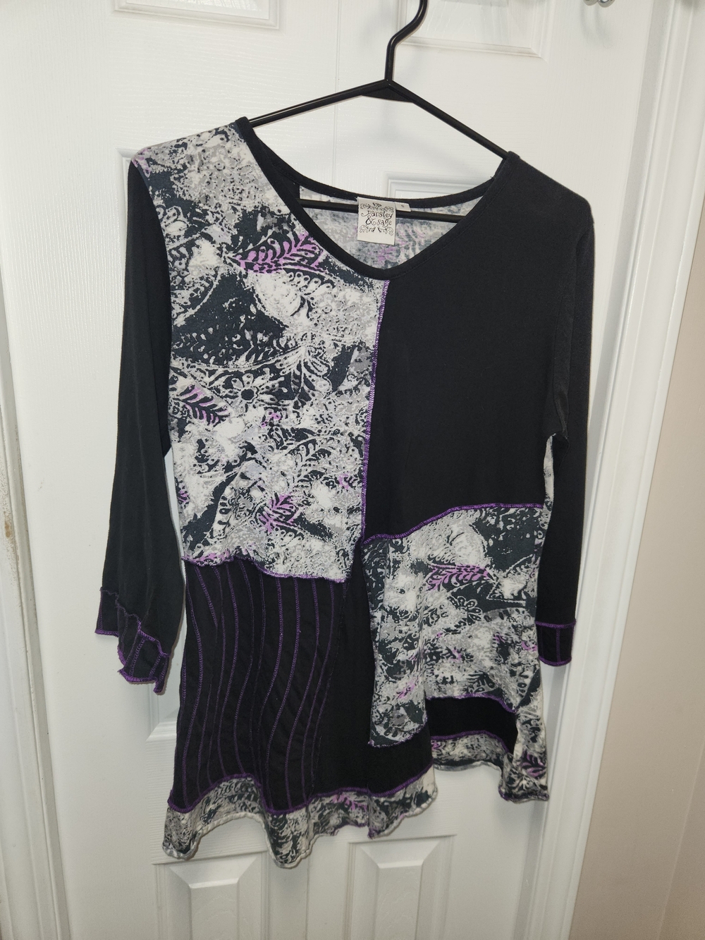 🍉Parsley & Sage Small Patchwork Tunic - Picture 2 of 7